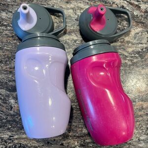 2 Tommee Tippee Insulated Sporty Straw Cups Spill Proof Toddler Water Bottles